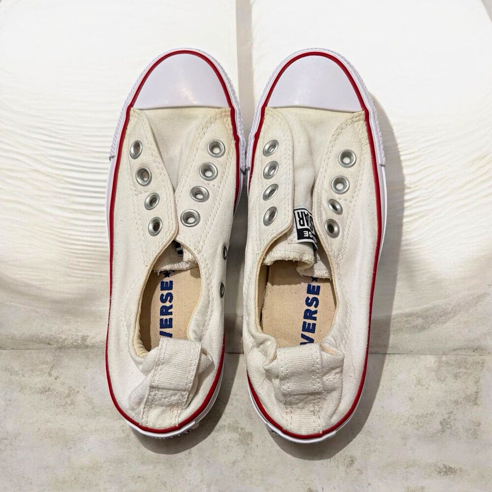 Converse Chuck Taylor All Star Unisex Low Top Slip-On Canvas Sneakers White